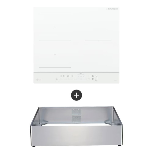 LG 디오스 오브제컬렉션 와이드존 전기레인지 + 15cm 프리스탠딩 (화이트,베이지,핑크)
