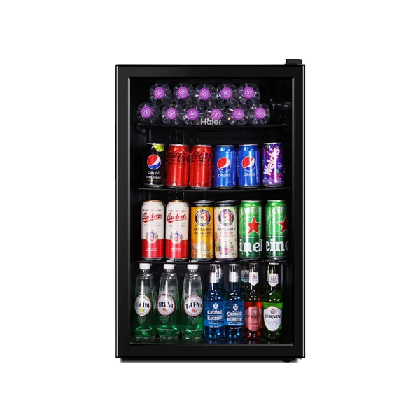 하이얼 쇼케이스 냉장고 130L (블랙)