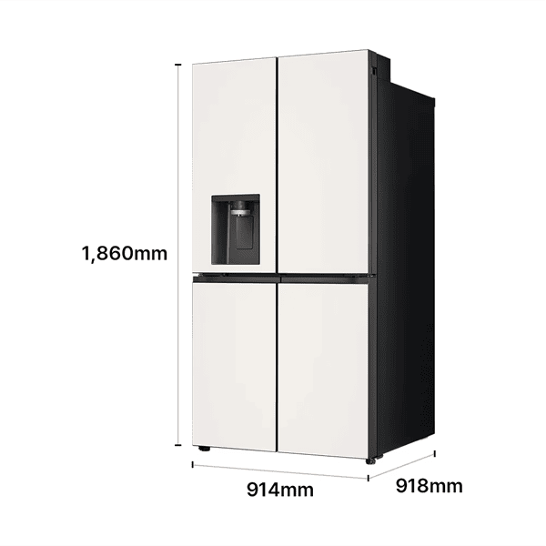 LG 디오스 AI 오브제컬렉션 STEM 얼음정수 냉장고 (매직스페이스) 820L 2등급