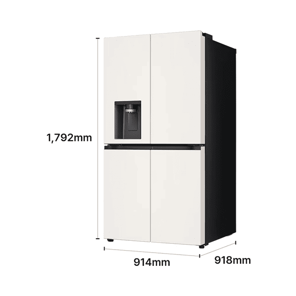 LG 디오스 AI 오브제컬렉션 STEM 얼음정수 냉장고 820L 2등급