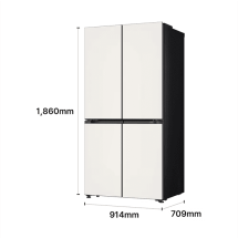 LG 디오스 AI 오브제컬렉션 냉장고 Fit & Max 650L 2등급