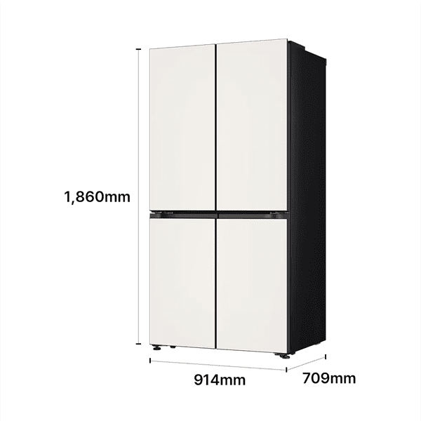 LG 디오스 AI 오브제컬렉션 냉장고 Fit & Max 650L 2등급