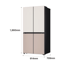 LG 디오스 AI 오브제컬렉션 냉장고 Fit & Max 650L 2등급