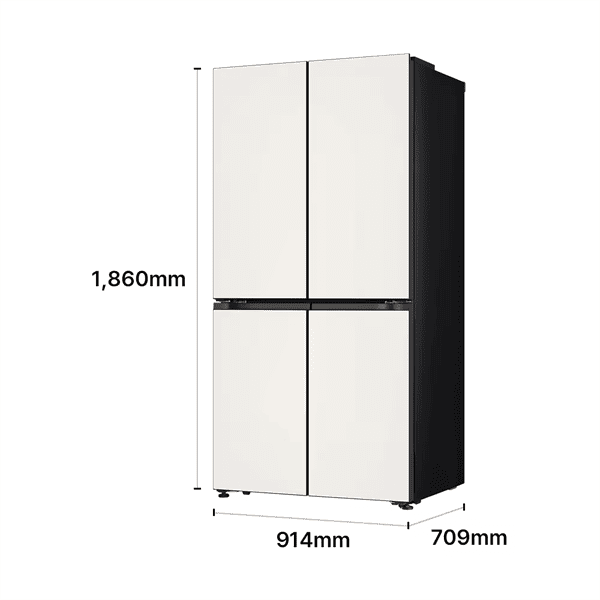 LG 디오스 AI 오브제컬렉션 STEM 베이직 냉장고 Fit & Max 635L 1등급