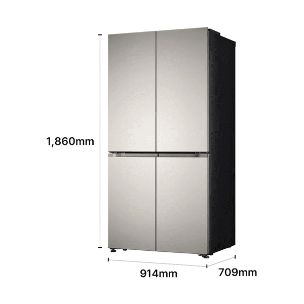 LG 디오스 AI 오브제컬렉션 STEM 베이직 냉장고 Fit & Max 635L 1등급
