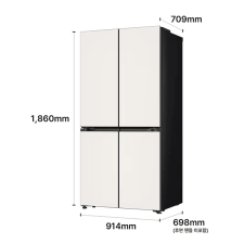 LG 디오스 AI 오브제컬렉션 냉장고 Fit & Max 650L 1등급