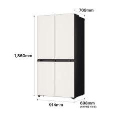 LG 디오스 AI 오브제컬렉션 냉장고 Fit & Max 650L 2등급