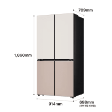 LG 디오스 AI 오브제컬렉션 냉장고 Fit & Max 650L 2등급