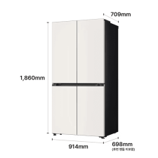 LG 디오스 AI 오브제컬렉션 냉장고 Fit & Max 650L 2등급