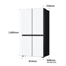 LG 디오스 AI 오브제컬렉션 STEM 베이직 냉장고 Fit & Max 635L 1등급
