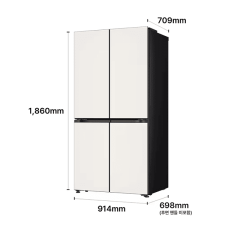 LG 디오스 AI 오브제컬렉션 STEM 베이직 냉장고 Fit & Max 635L 1등급