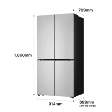 LG 디오스 AI 오브제컬렉션 STEM 베이직 냉장고 Fit & Max 635L 1등급